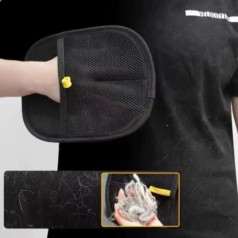 Pet Hair Removal Gloves Dog Cat Electrostatic Hair Removal Brush Gloves Hair Adhesive Gloves Carpet Clothing Cleaning Brush